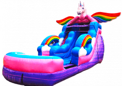 AL's 16' Unicorn Glitter Wet Slide